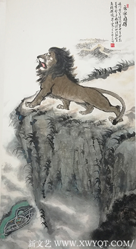 张焯作品 《永宁瞻胜》规格：138cmX69cm